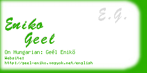 eniko geel business card